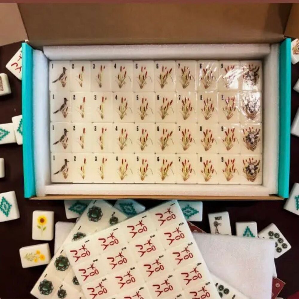 Wild & Western American Mahjong Tiles Only 160 Pc Replacement Set Cowboy Texas - Picture 3 of 13